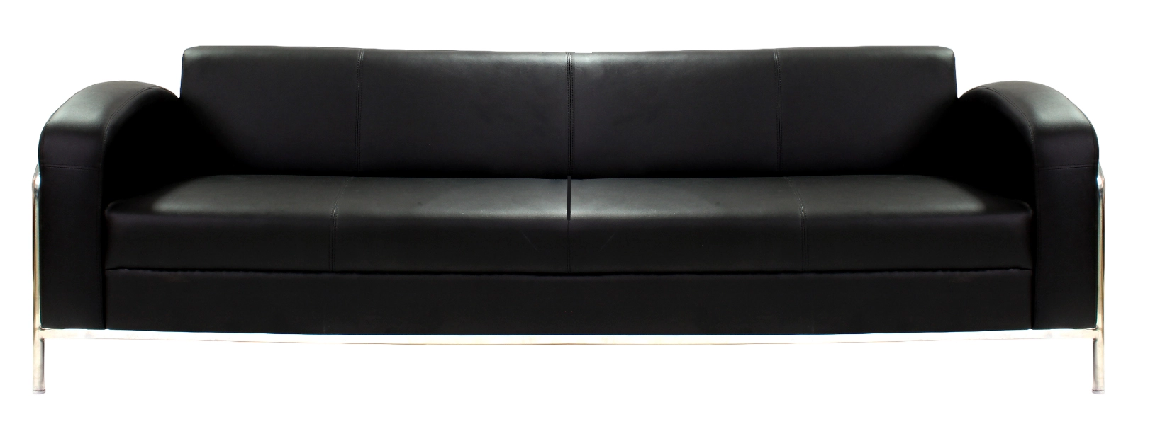 Sofa - In Black Color With Front View